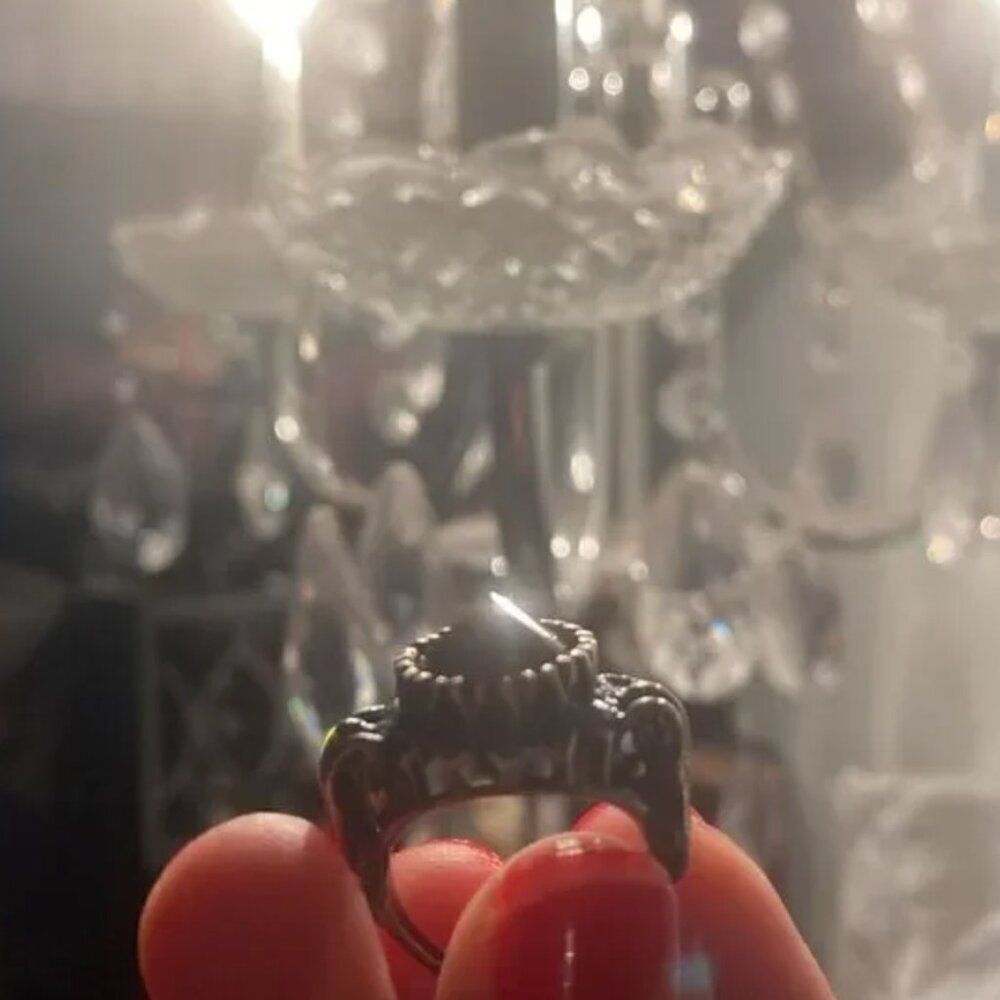 NEW Bloodmilk Jewels Belonging to the Darkness Silver & Black Onyx 7 Ring - Picture 5 of 5